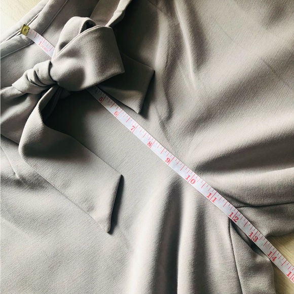 Sandra Angelozzi Light Beige Tie Waist Wide Leg Pants - Picture 5 of 11